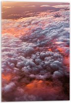Acrylglas - Bovenaanzicht - Wolken - Kleuren - 40x60 cm Foto op Acrylglas (Wanddecoratie op Acrylaat)