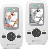 Motorola Nursery Babyfoon – VM481 – Video Baby Monitor – 2-Inch Kleurendisplay Ouder Unit – Infrarood Nachtzicht – Digital Zoom – Bereik tot 300 Meter – Wit