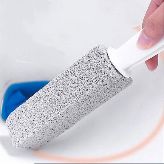 ddLUCK Puimsteen met handvat, toiletpotreiniger, toiletborstel met