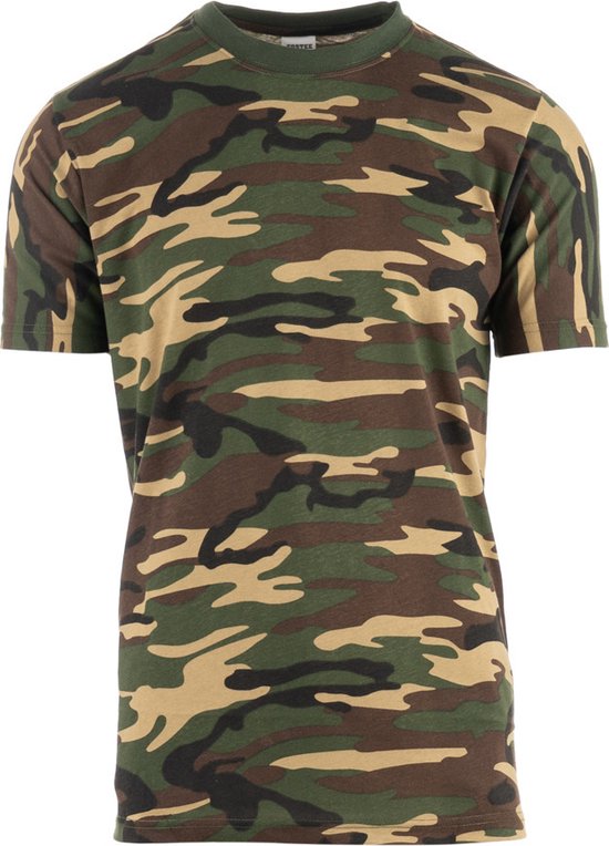 Camouflage t-shirt korte mouw