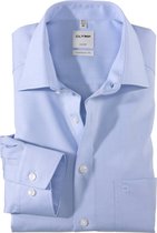 OLYMP Luxor comfort fit overhemd - lichtblauw - Strijkvrij - Boordmaat: 43