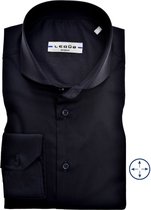 Chemise slim fit Ledub - bleu foncé - Convient au repassage - Taille de la planche : 40