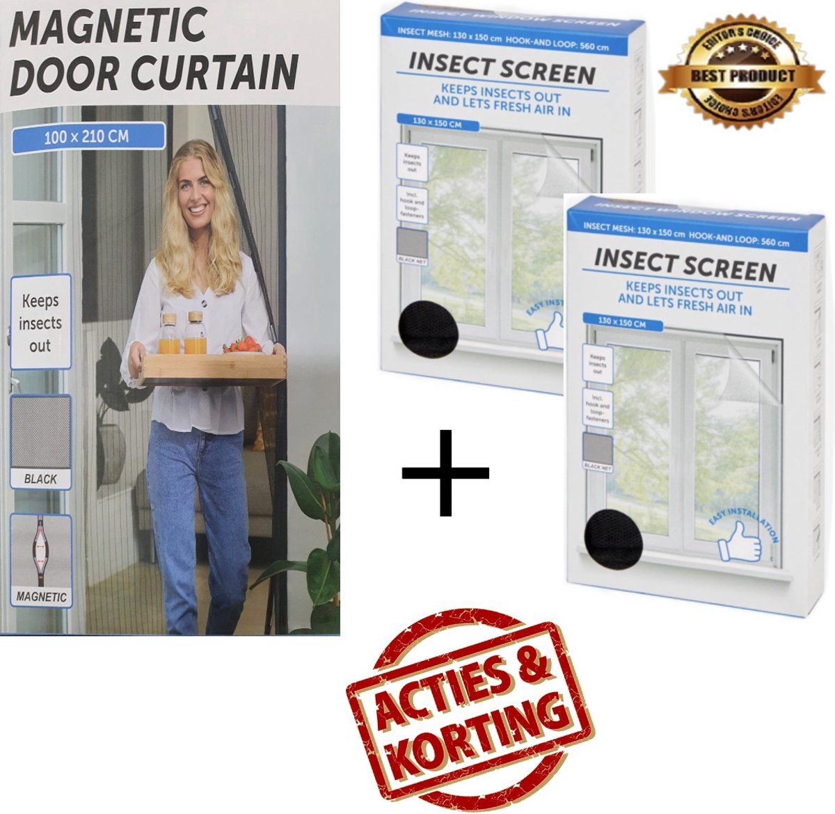 Raamhor - Zelf Raamhorren Maken - Universele Hor Raam - Horrengaas Raam Magneet - Magnetische Hor Voor Ramen - 150 x 150 cm - Qwality Raamhor - Zelf Raamhorren Maken - Universele Hor Raam - Horrengaas Raam Magneet - Magnetische Hor Voor Ramen - 150 x 150 cm - Qwality