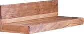 Rootz Wandplank - Massief Acaciahout - 80 cm - Landelijke Hangplank - Natuurlijk product