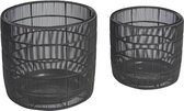 Bo Planter set 2 stuks lava