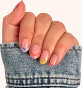 BIMA Nails - Gellak Nagel Stickers - Gel Nagel Wraps - Nail Art - Pastel Colors - French Manicure - Pastel Color Tips