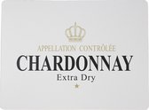 Mars & More Napperons Vin Chardonnay - lot de 4 - 40x30 cm