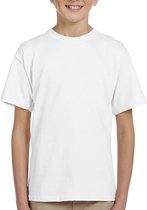Kinder shirt blanco- Kinder T-Shirt - Wit - Maat 164 (small) - T-Shirt leeftijd 15 tot 16 jaar - BLANCO - T-shirt - zonder print - cadeau - Shirt cadeau