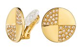 Clips oreilles Traveller - Ronds - Cristaux Preciosa - Doré - 157550