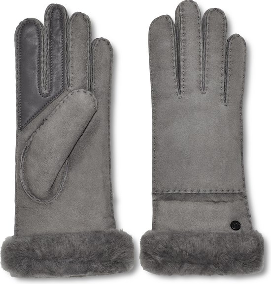 UGG W Seamed Tech Glove Dames Handschoenen - Grijs - Maat S