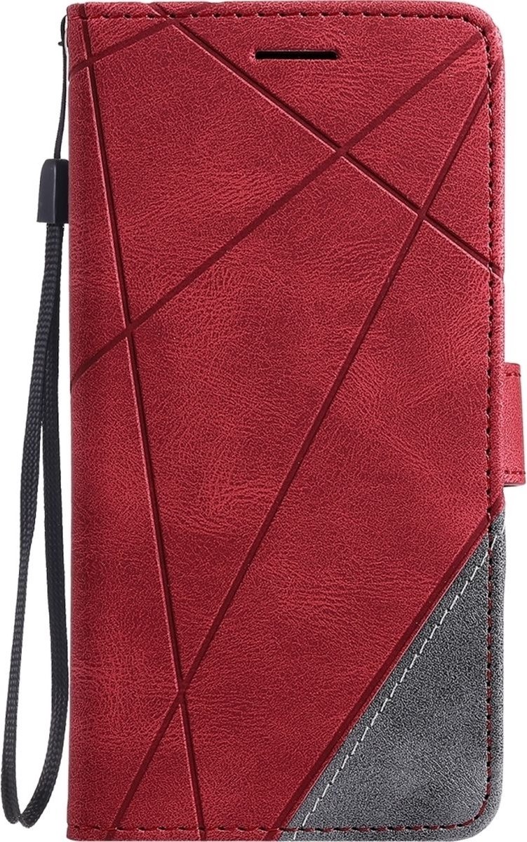 Hoesje geschikt voor Samsung Galaxy A53 - Bookcase - Pasjeshouder - Portemonnee - Patroon - Kunstleer - Rood