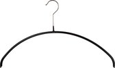 Pull-over kledinghanger - Zwart - Bodyform met anti-slip coating - Per 5 stuks