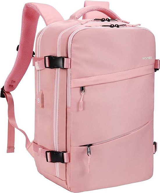 40 liter reisrugzak voor dames, handbagage, rugzak, 15,6 inch laptoprugzak  voor werk,... | bol