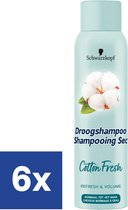 Schwarzkopf Katoenfris Droogshampoo (Voordeelverpakking) - 6 x 150 ml