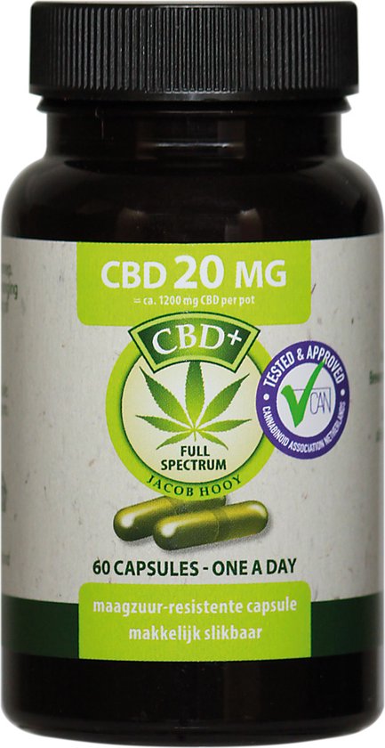 Jacob Hooy - Jacob Hooy - Jacob Hooy CBD 20mg 60 Capsules
