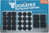 Doratex Protecteurs de meubles/sols - 28 pièces - noir - autocollant - antidérapant