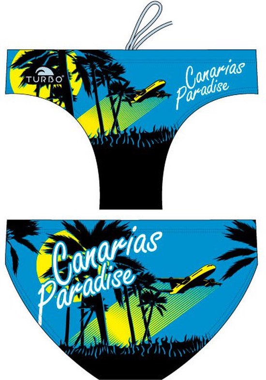 TURBO Paradise Canary Island Zwemslip Heren - Light Blue - M