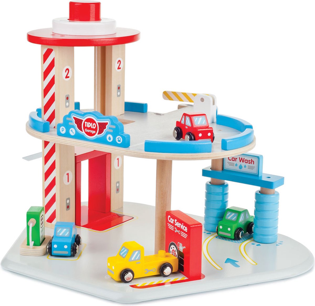 Tidlo - Houten Parkeergarage met Tankstation