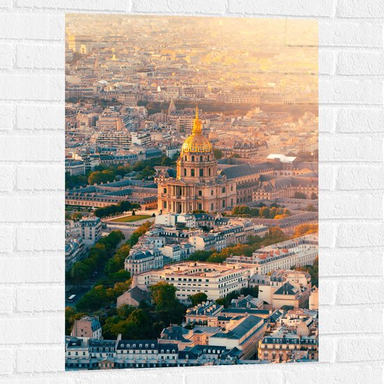 Muursticker - Groot Hôtel National des Invalides, Parijs, Frankrijk - 60x90 cm Foto op Muursticker