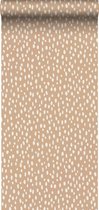 ESTAhome papier peint pois terre cuite clair - 139555 - 0 x 10,05 m