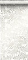 Origin Wallcoverings behang zebra's zilver - 346836 - 53 cm x 10,05 m