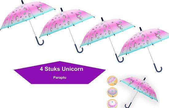 Parapluie enfant | Parapluie Licorne Rose - Protection Pluie Magique Pour  Enfants :... | bol
