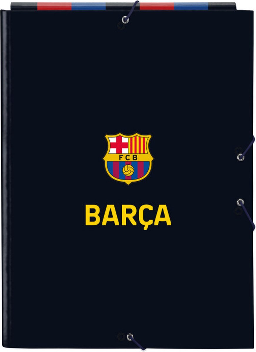 F.c. Barcelona Map F.c. Barcelona Kastanjebruin Marineblauw A4 (26 X 33.5 X 2.5 Cm)