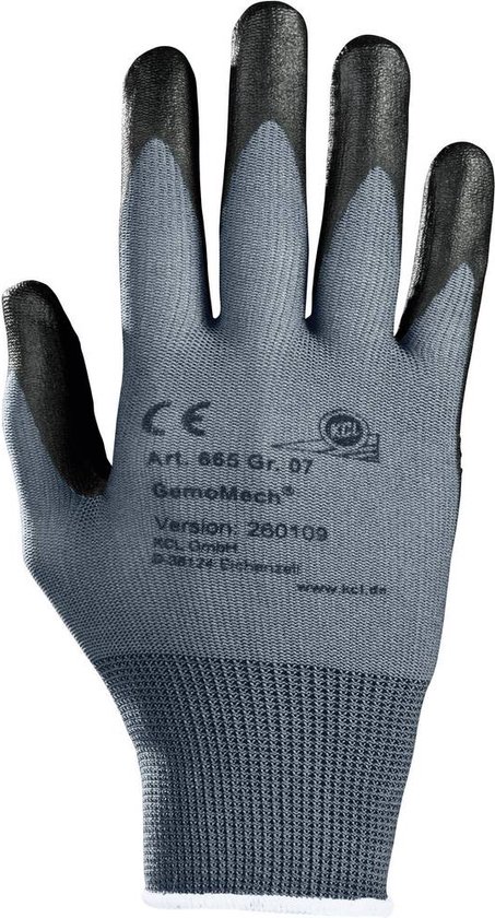 Gants de protection KCL 665-9 Nitrile, polyamide, polyuréthane EN 388 Taille 9 (L)