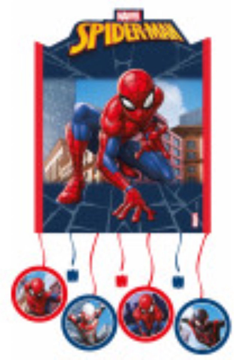 Spider-Man Trekkoord-Piñata Marvel Crime Fighter, 40x40 cm
