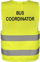 Veiligheidsvest - Veiligheidshesje - BUS COORDINATOR - GEEL - ONE SIZE - EN ISO20471