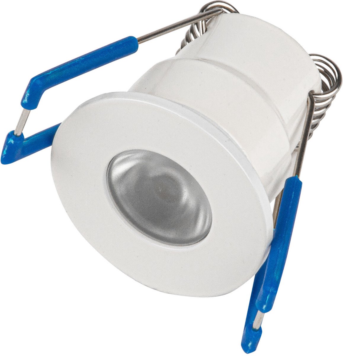LED Veranda Spot - Velvalux - 3W - Warm Wit 3000K - Dimbaar - Waterdicht IP65 - Inbouw - Rond - Mat Wit - Aluminium - 12V