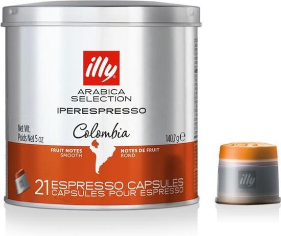 illy Iperespresso Koffie Colombia - 6 Blikken met 21 Capsules - illy