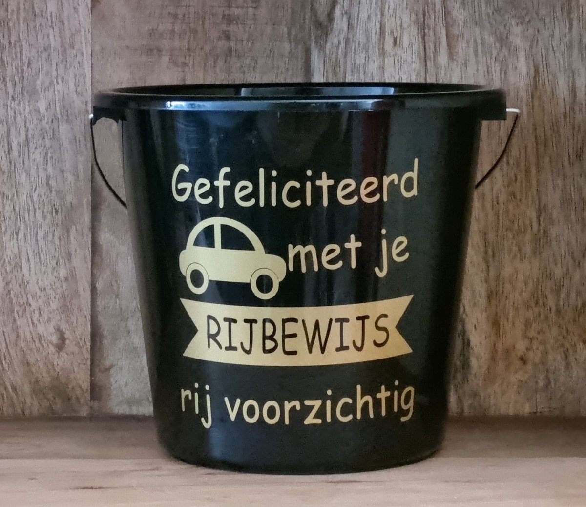 Goedkoopste Cadeau emmer gefeliciteerd met je rijbewijs