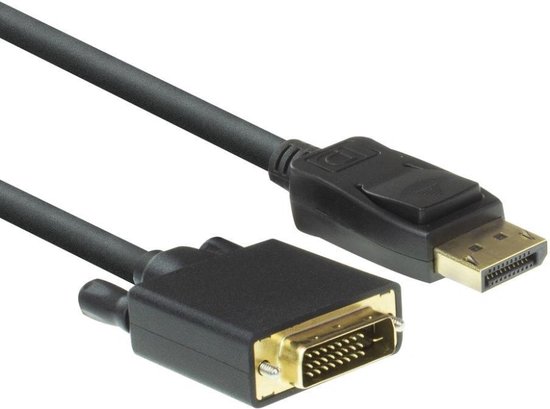 ACT Verloopkabel DisplayPort male naar DVI male 1.80 m AK3995