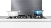 Spatscherm keuken 70x30 cm - Kookplaat achterwand Een afbeelding van ijzer als achtergrond - Muurbeschermer - Spatwand fornuis - Hoogwaardig aluminium
