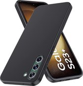Samsung Galaxy S23 Plus Hoesje - Zwart Siliconen Back Cover - Matte Coating - EPICMOBILE