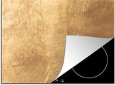 Inductie beschermer - Inductie Mat - Kookplaat beschermer - Lichtval op een gouden muur - 77x59 cm - Afdekplaat inductie - Inductiebeschermer