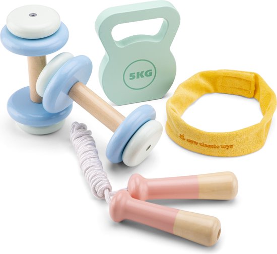New Classic Toys Houten Speelgoed Fitness Set - 5 onderdelen