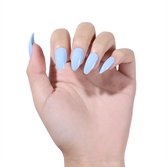 Ice Cold - Nail Tabs - Press on Nails - Nep Nagels - Plak Nagels Blauw