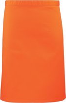 pr151 Oranje horeca schort / Apron 3/4 medium lengte