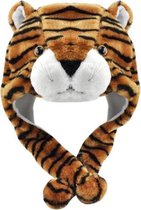 Chapeau de tigre rabats oreilles - chapeau à rabat imprimé tigre - peluche de Laponie