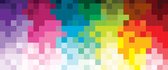 Rainbow Pattern Pixel Photo Wallcovering