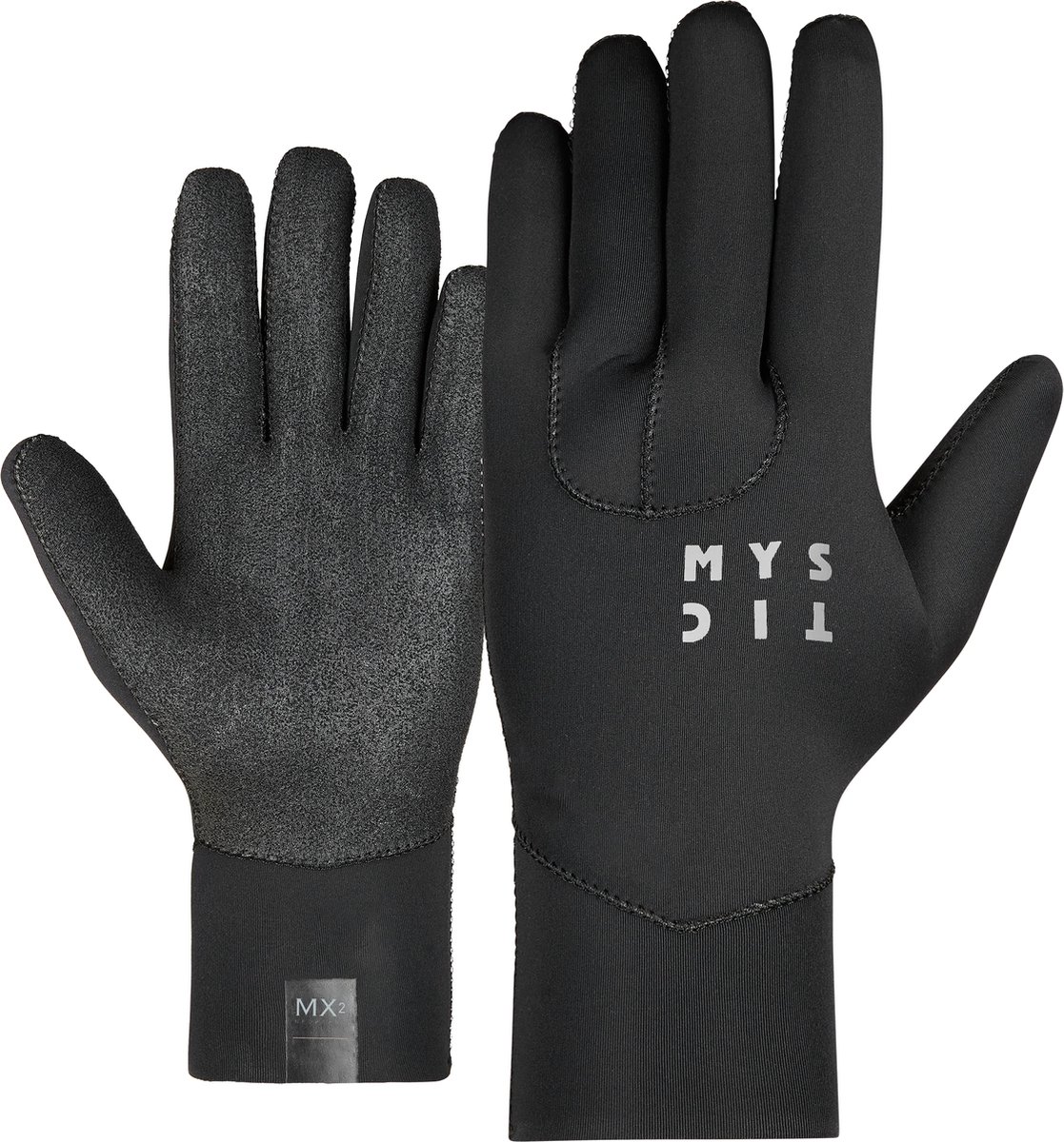 Mystic Ease Neopreen handschoenen 2mm 5Finger - 2023 - Black - XL