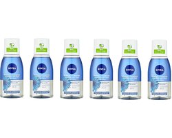 NIVEA - Double Effect - Waterproof - Oogmake-up Remover - Korenbloem - 6x 125 ml -…