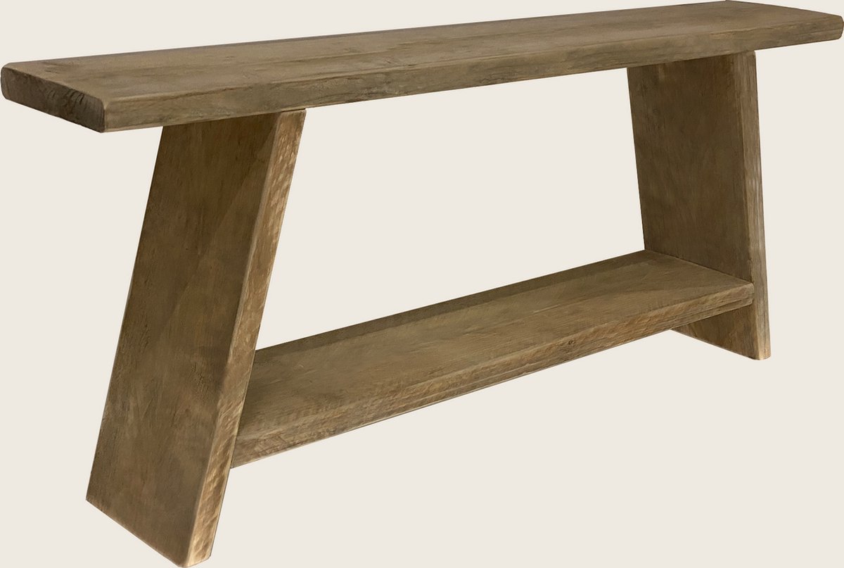 115 cm steigerhouten bank - sloop hout - gebruikt hout - 115x19,5x47 cm