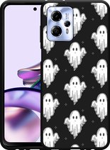 Cazy Hoesje Zwart geschikt voor Motorola Moto G13 4G Spookjes