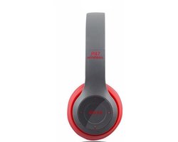 Bluetooth Headset/ Wireless Headphone P47 5.0 + EDR TF card/FM Stereo Radio MP3 player kleur Rood