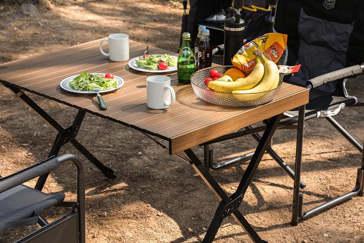 Holiday table de camping pliante portable réglable multifonction