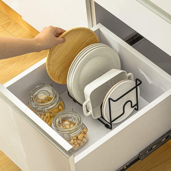 Organisateur De Cuisine Pour Couvercles Et Planches à Découper - Rangement Pratique Sous L'évier Ou Sur Comptoir