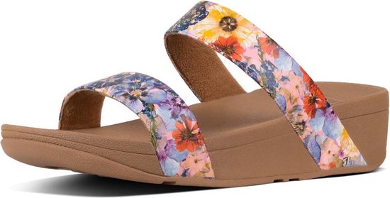 FitFlop Lottie Flowercrush Slide Oyster Pink Maat 40 bol